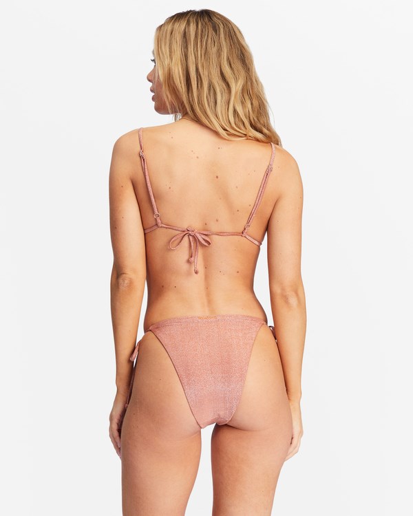 Billabong Starry Eyes Ruched Triangle Bikiny Top Čokolády | FWZQGM-730