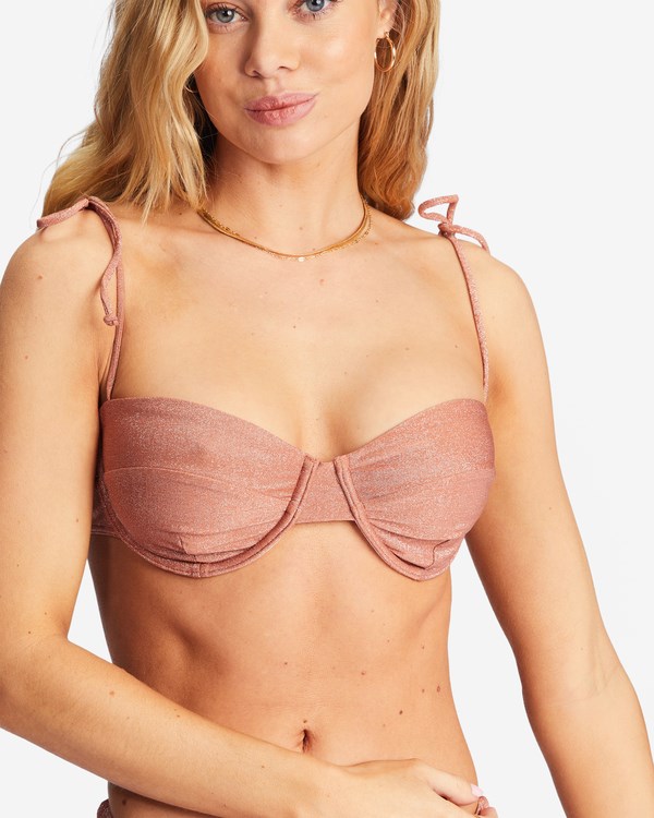 Billabong Starry Eyes Underwire Bikiny Top Čokolády | UAFILR-603