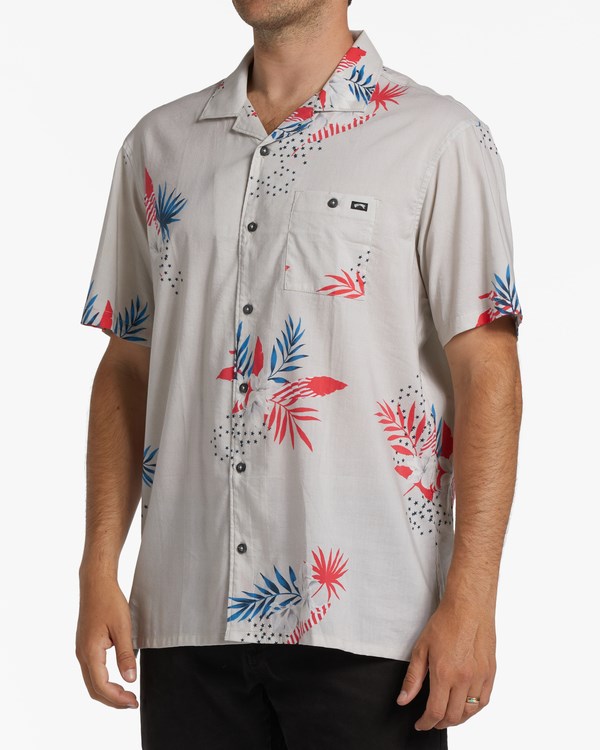 Billabong Stars Stripes Krátké Sleeve Shirt Stone | QIDUVL-278