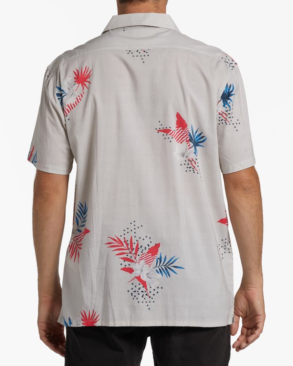 Billabong Stars Stripes Krátké Sleeve Shirt Stone | QIDUVL-278