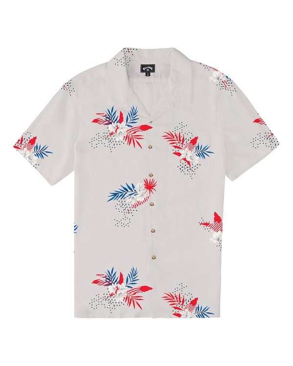 Billabong Stars Stripes Krátké Sleeve Shirt Stone | QIDUVL-278