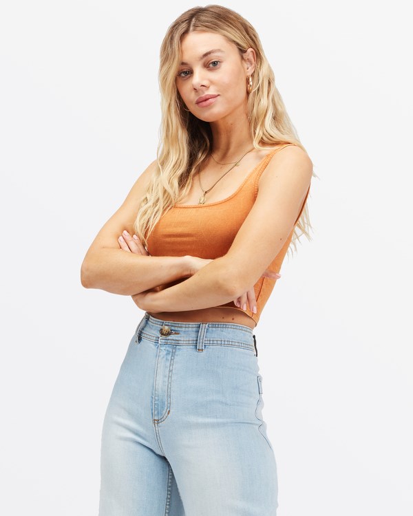 Billabong Stay Sunny Knit Top Toffee | ZXKYLA-097