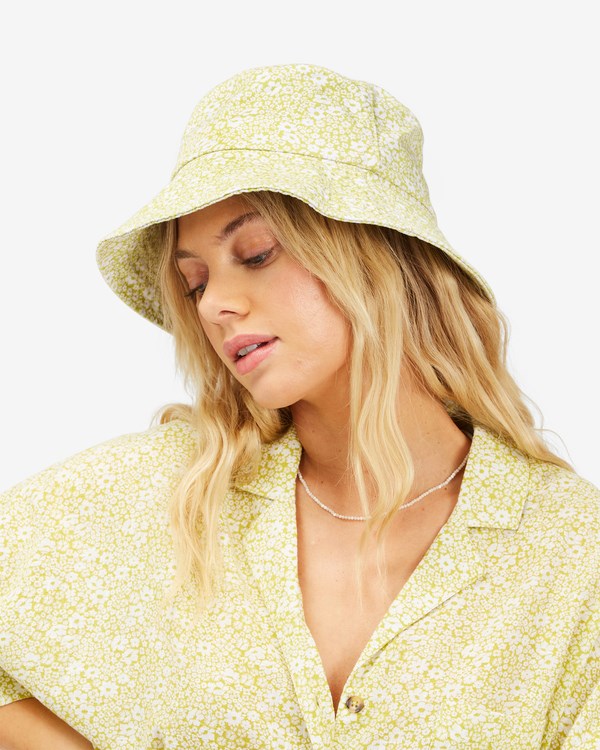 Billabong Still Single Bucket Hat Lime | AQXMDI-927