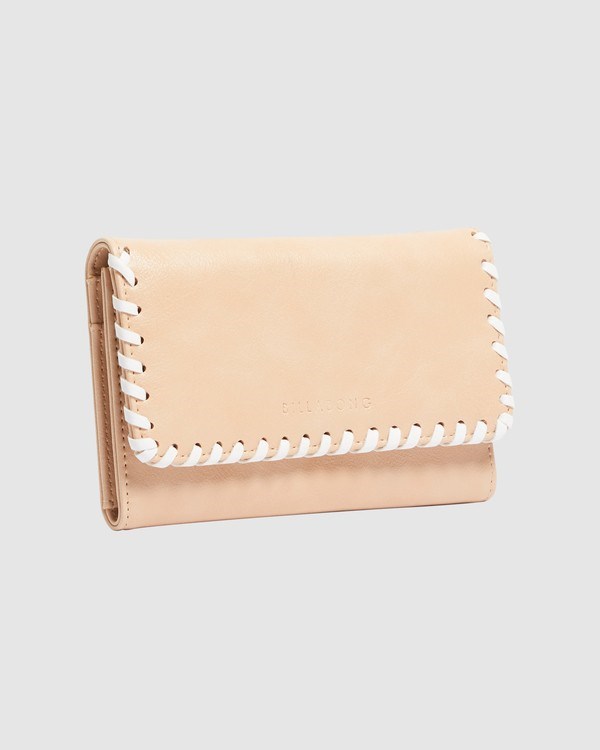 Billabong Stitch Up Tri-Fold Wallet Béžový | SJPNZC-418