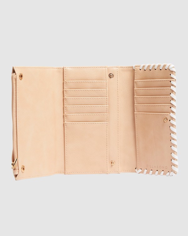 Billabong Stitch Up Tri-Fold Wallet Béžový | SJPNZC-418