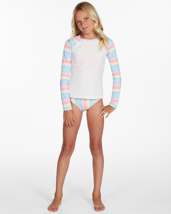 Billabong Stoked On Stripes Long Sleeve Rashguard Set Multi | AHVNTQ-582