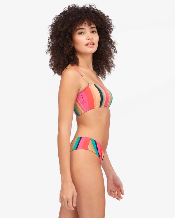 Billabong Stripes For Daze Bandeau Bikiny Top Multi | KJRQOH-467