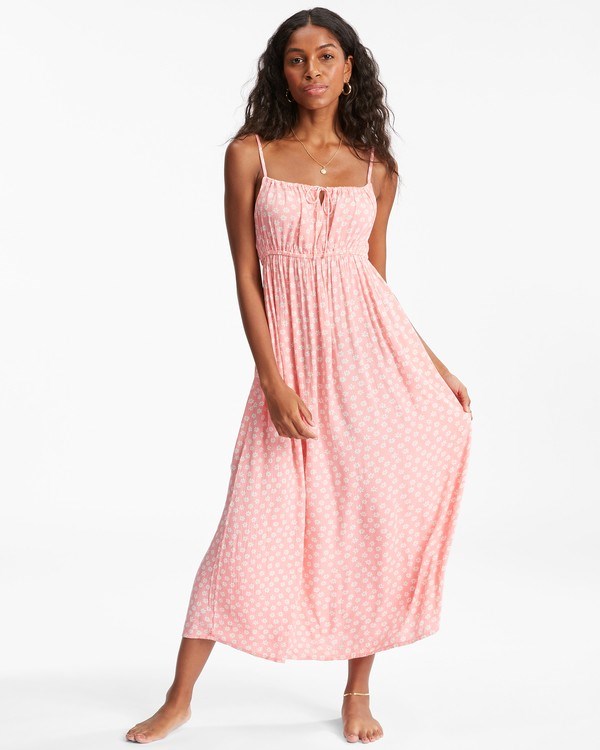 Billabong Summer Daydream Midi Slip Šaty Sorbet | CFXZHG-175