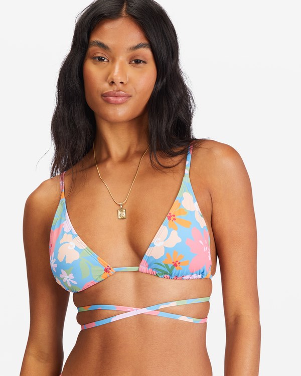 Billabong Summer Field Pantofle Vysoké Triangle Bikiny Top Blankyt | HSWGPZ-956