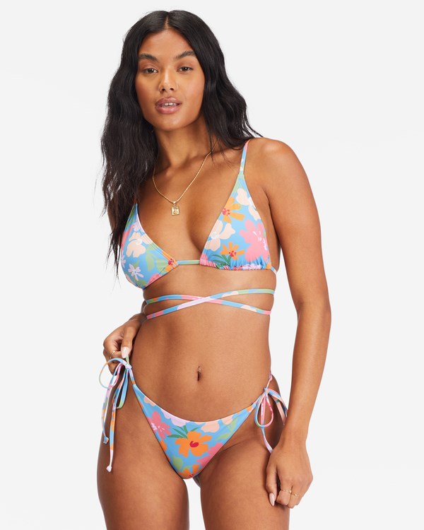 Billabong Summer Field Tie-Side Maya Bikiny Bottoms Blankyt | JGRUEM-473
