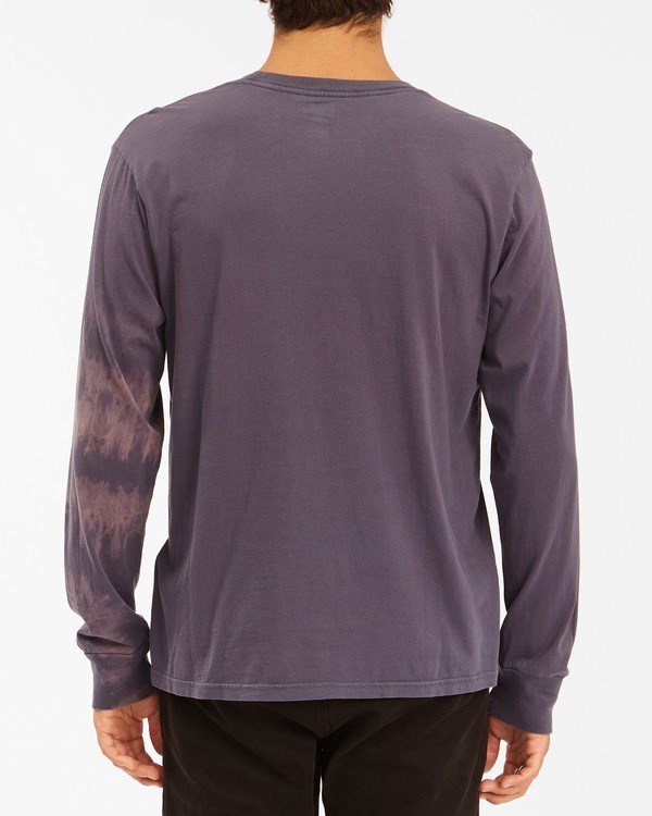Billabong Sun Burn Tie-Dye Long Sleeve T-Shirt Char | OWIHSE-273