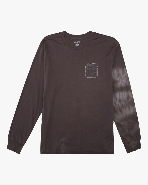 Billabong Sun Burn Tie-Dye Long Sleeve T-Shirt Char | OWIHSE-273