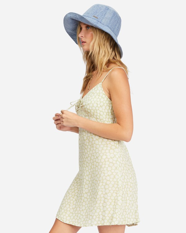 Billabong Sun Chaser Mini Slip Šaty Agave | LKHFZS-651
