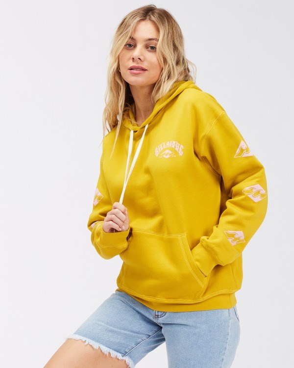 Billabong Sun Club Pullover Grafická Hoodie Zlaté | YLZPNB-378
