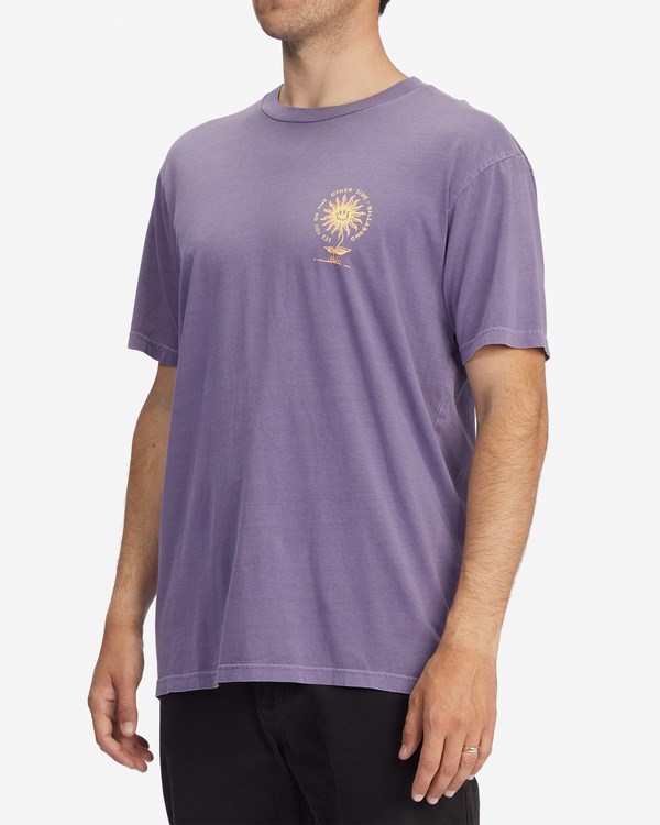 Billabong Sun Flower Wave Washed Krátké Sleeve T-Shirt Fialové | CGRDPL-145