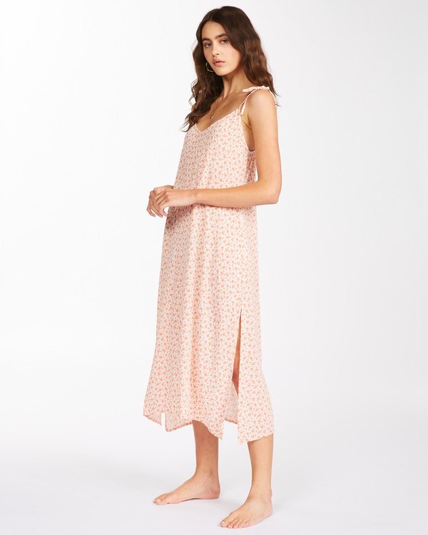 Billabong Sunbright Midi Slip Šaty Melon | LCJKVB-861