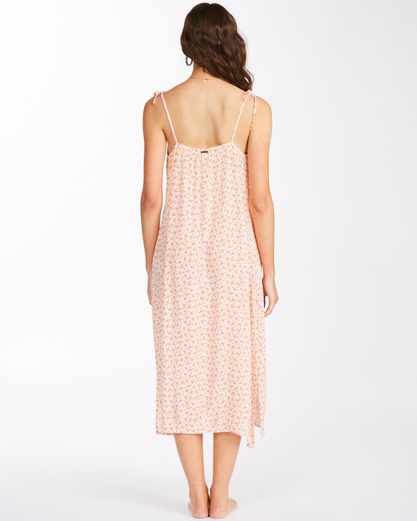 Billabong Sunbright Midi Slip Šaty Melon | LCJKVB-861