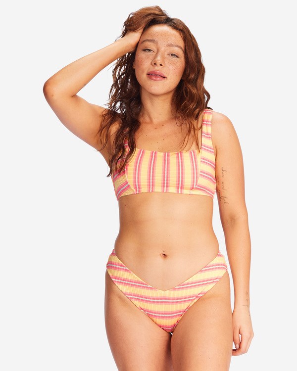 Billabong Sunchaser Square Tank Bikiny Top Pineapple | NVJEQK-716