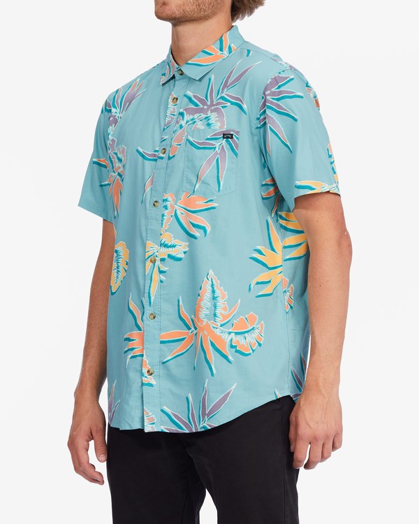 Billabong Sundays Floral Krátké Sleeve Shirt Světle | BMPHQJ-467