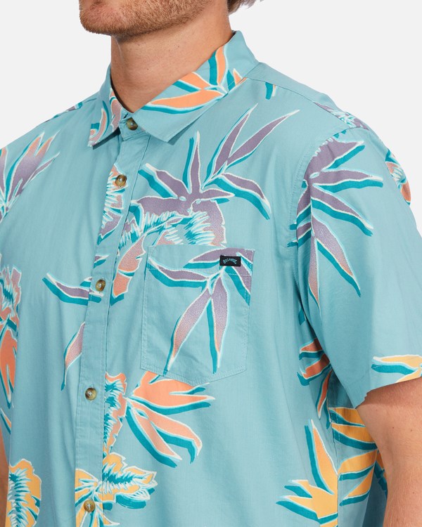 Billabong Sundays Floral Krátké Sleeve Shirt Světle | BMPHQJ-467
