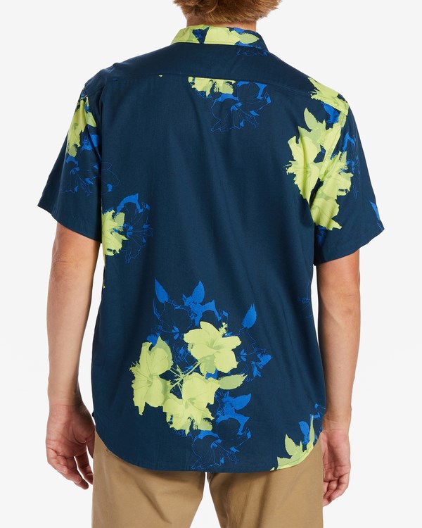 Billabong Sundays Floral Krátké Sleeve Shirt Midnight | NOZFXH-190