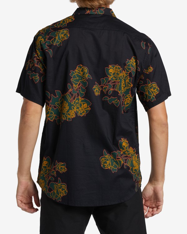 Billabong Sundays Floral Krátké Sleeve Shirt Phantom | NWKZTO-954