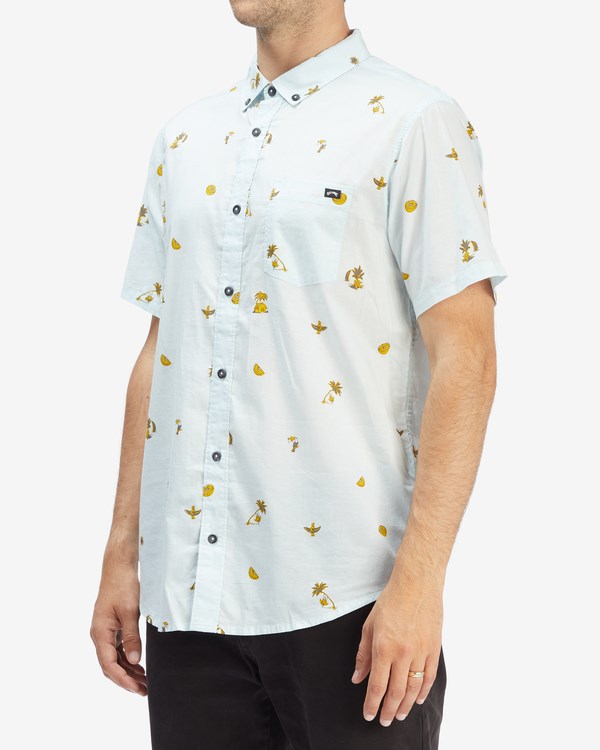 Billabong Sundays Mini Krátké Sleeve Shirt Blankyt | BRJFQS-238
