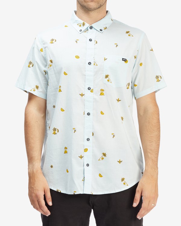 Billabong Sundays Mini Krátké Sleeve Shirt Blankyt | BRJFQS-238