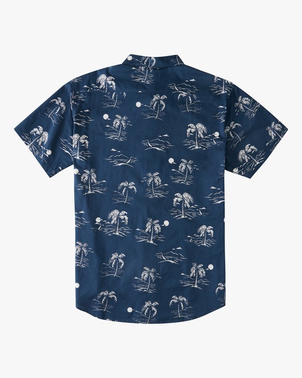 Billabong Sundays Mini Krátké Sleeve Shirt Navy/White | ITXZBN-165