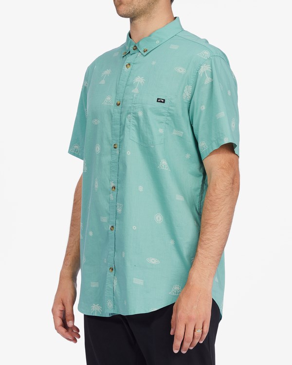 Billabong Sundays Mini Krátké Sleeve Shirt Zelene | KZJTQE-761