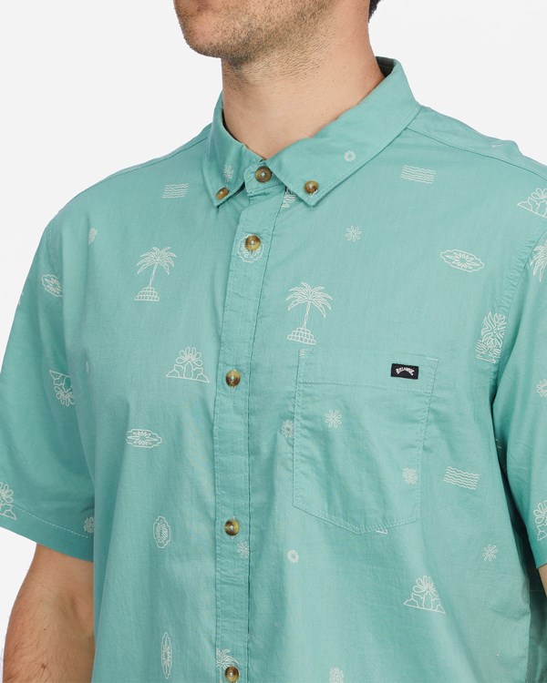 Billabong Sundays Mini Krátké Sleeve Shirt Zelene | KZJTQE-761
