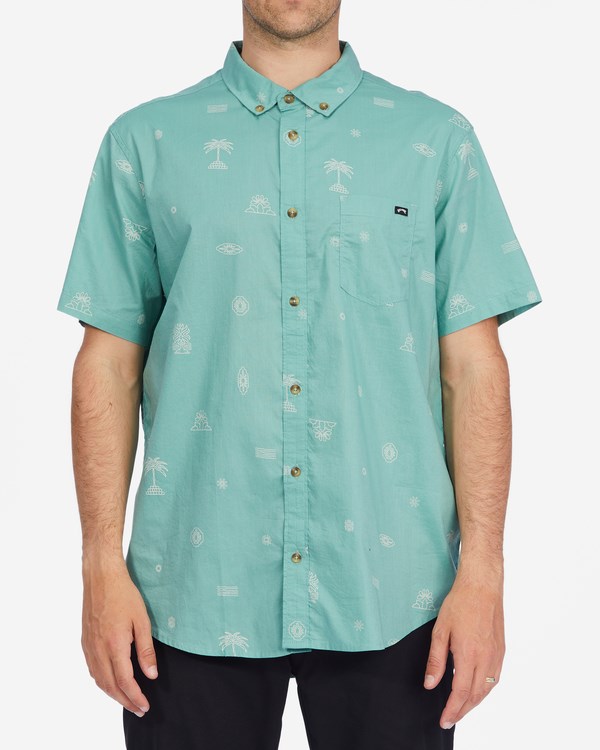 Billabong Sundays Mini Krátké Sleeve Shirt Zelene | KZJTQE-761