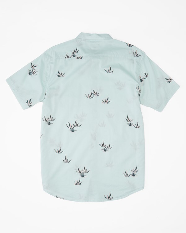 Billabong Sundays Mini Krátké Sleeve Shirt Seamist | LPCMDU-039