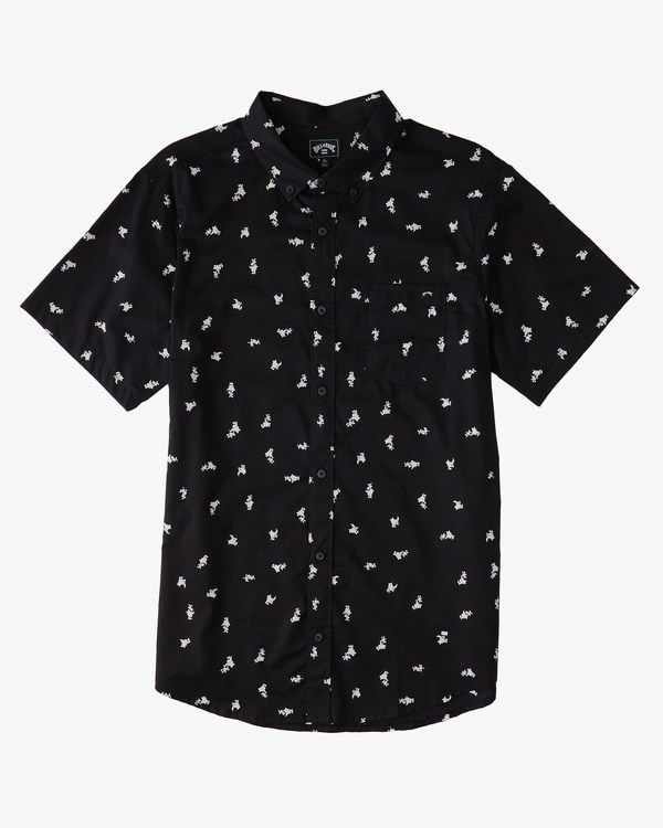 Billabong Sundays Mini Krátké Sleeve Shirt Černé Bílé | LZPRYD-194