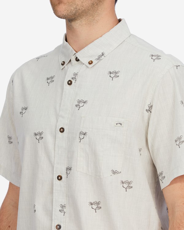 Billabong Sundays Mini Krátké Sleeve Shirt Stone Heather | LZSYRT-538