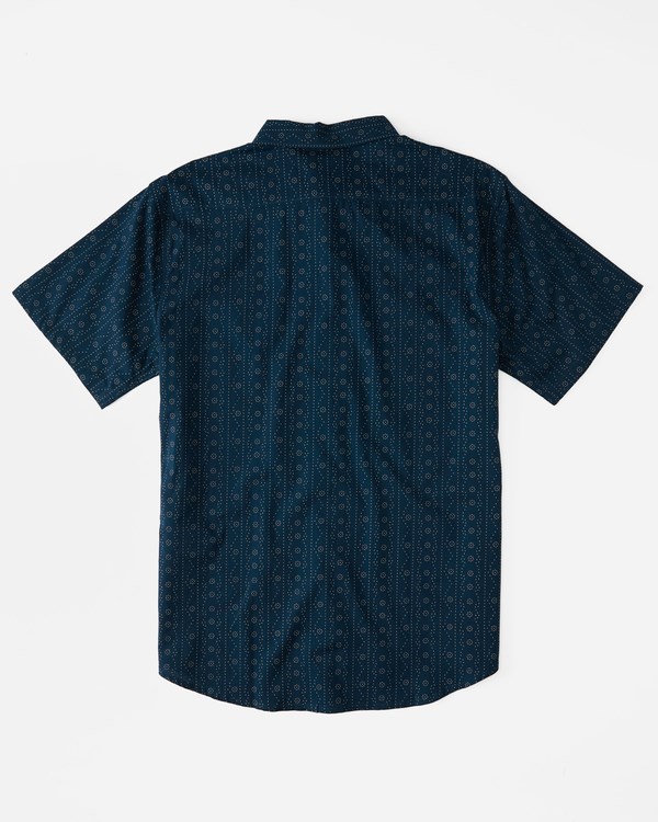 Billabong Sundays Mini Organic Krátké Sleeve Shirt Tmavě Tmavě Blankyt | CSYJMZ-521