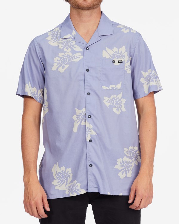 Billabong Sundays Vacay Krátké Sleeve Shirt Fialové | LFKIJU-097