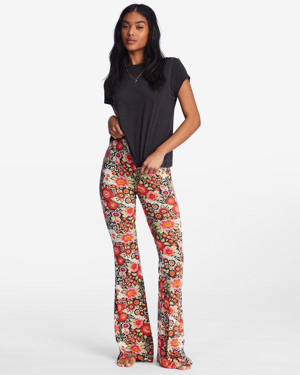 Billabong Sundown High-Waisted Flared Pants Multi 4 | NDEZBW-173