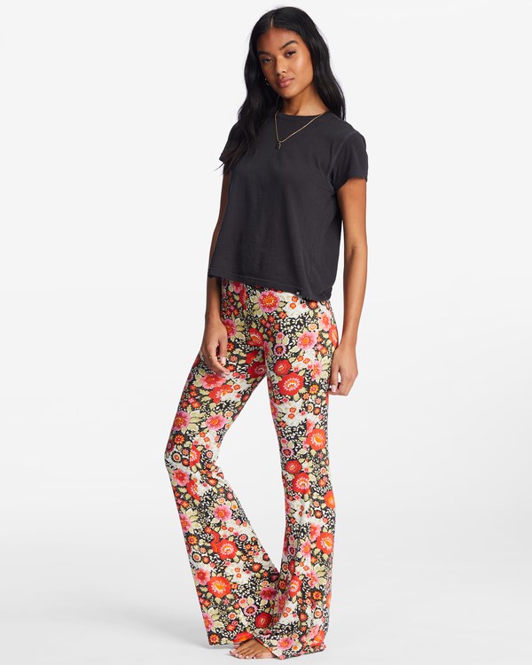 Billabong Sundown High-Waisted Flared Pants Multi 4 | NDEZBW-173