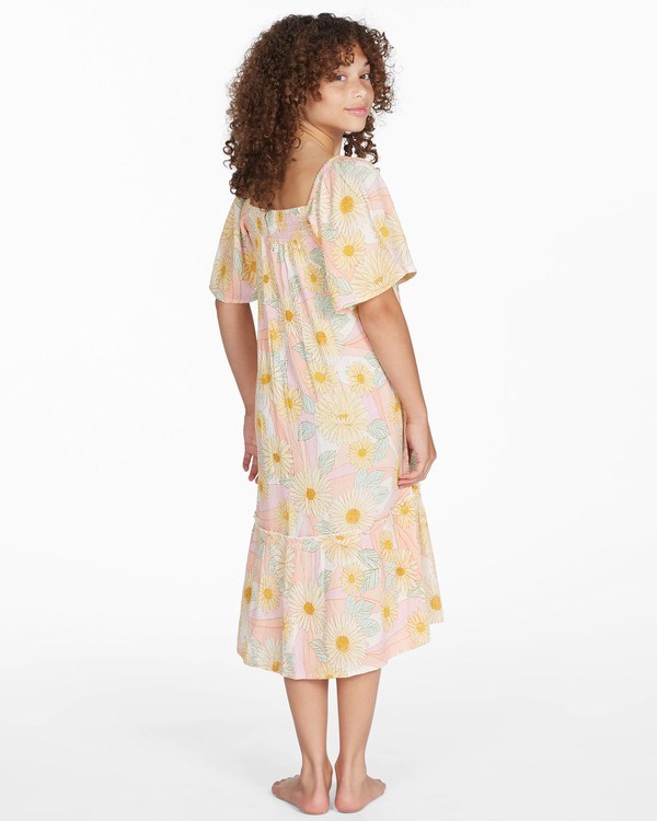 Billabong Sunflower Midi Šaty Pineapple | AZVSLO-715