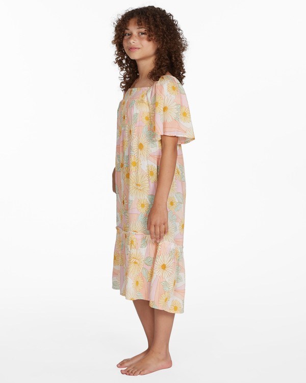 Billabong Sunflower Midi Šaty Pineapple | AZVSLO-715