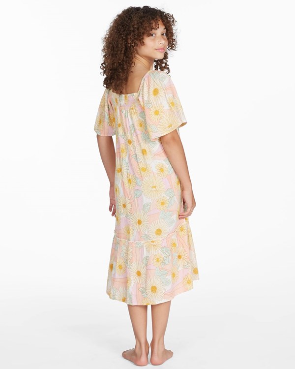 Billabong Sunflower Midi Šaty Pineapple | AZVSLO-715