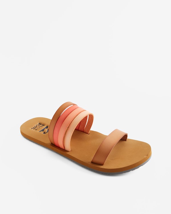 Billabong Sunny Isles Multi-Páskové Pantofle Sandals Oranžové | NEUGIZ-587