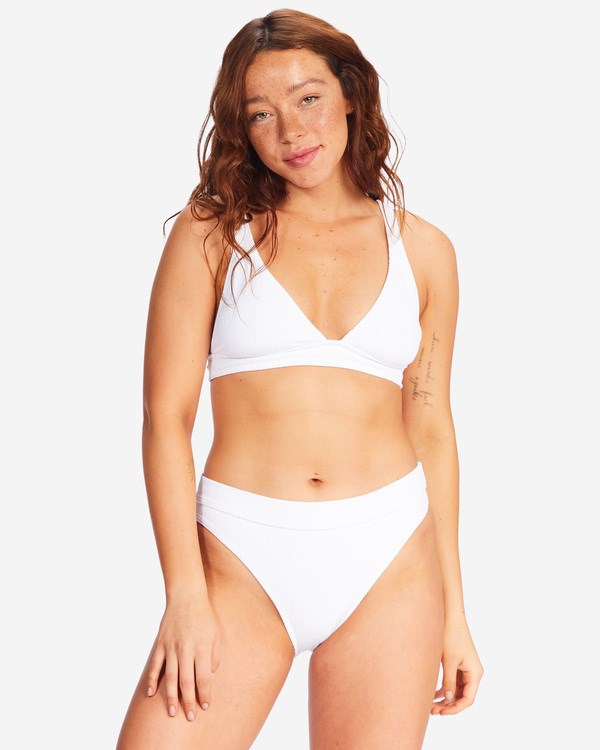 Billabong Sunrays Banded Triangle Bikiny Top Bílé | YUJAZP-230
