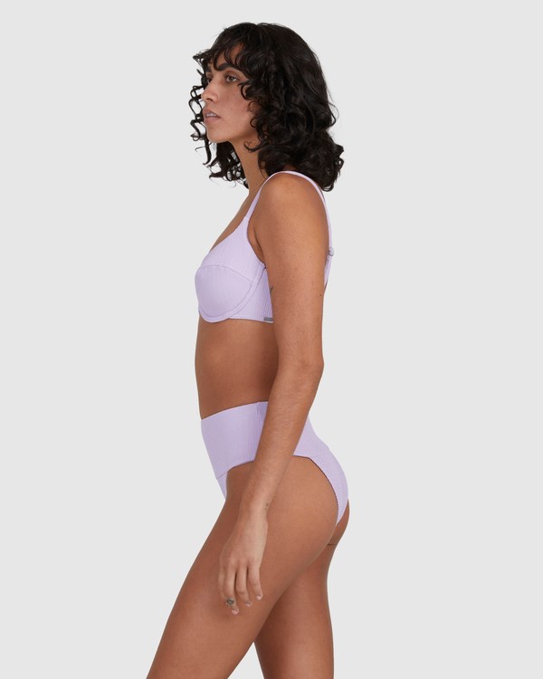 Billabong Sunrays Kauai High-Rise Bikiny Bottoms Lilac | RTVFBQ-201