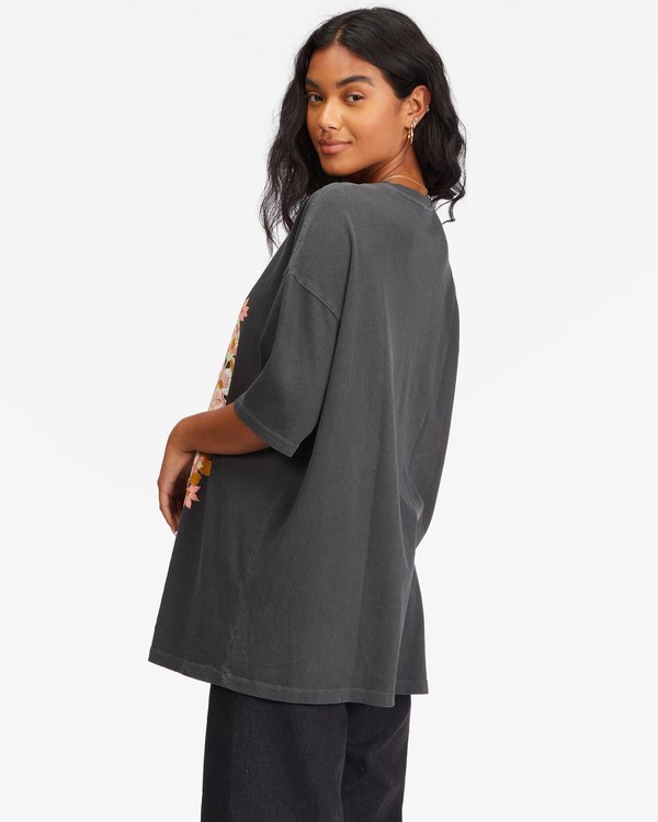 Billabong Super Natural Boyfriend T-Shirt Černé | YWABEH-017