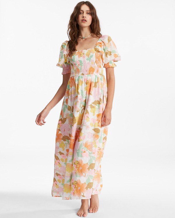 Billabong Super Sweet Maxi Šaty Multi | RVGMWQ-592