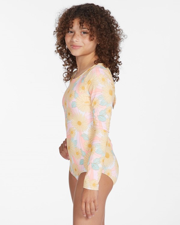 Billabong Sweet Sunset Long Sleeve Swimsuit Multi | CGBOIL-705