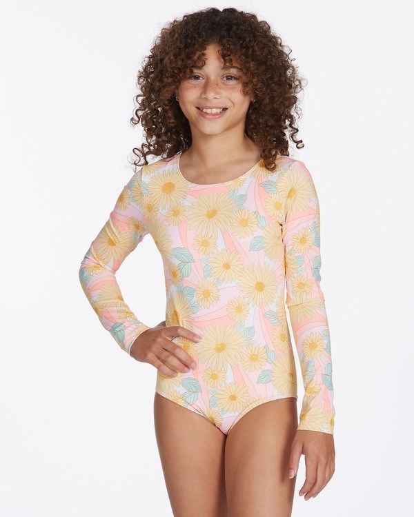 Billabong Sweet Sunset Long Sleeve Swimsuit Multi | CGBOIL-705