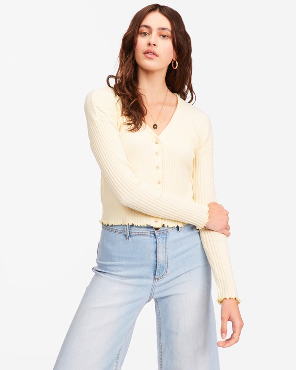 Billabong Sweet Thang Knit Tank Top Citrón | MFTKPA-173